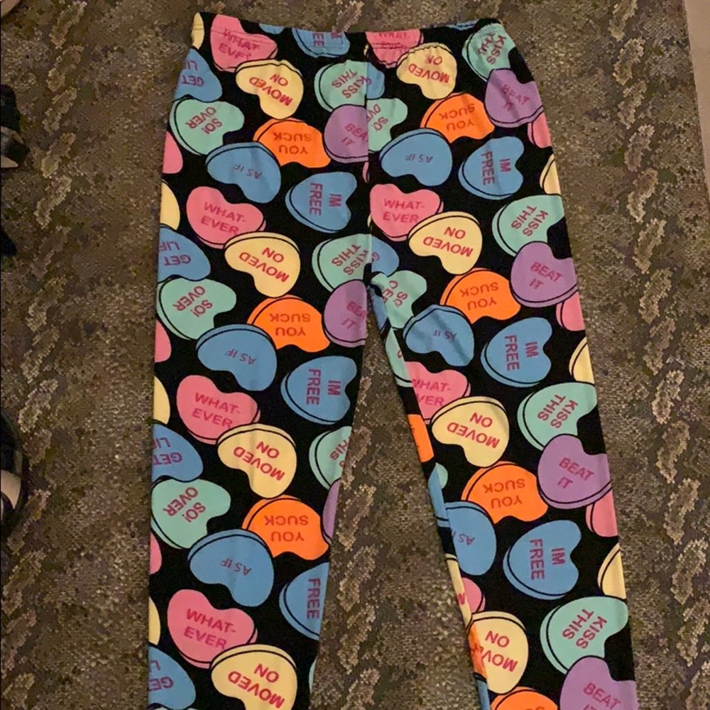 Valentines leggings size Xl for $10